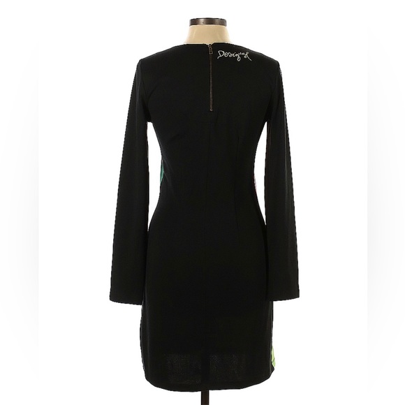 Desigual long sleeve geometric color block dress SZ Large - Picture 2 of 2